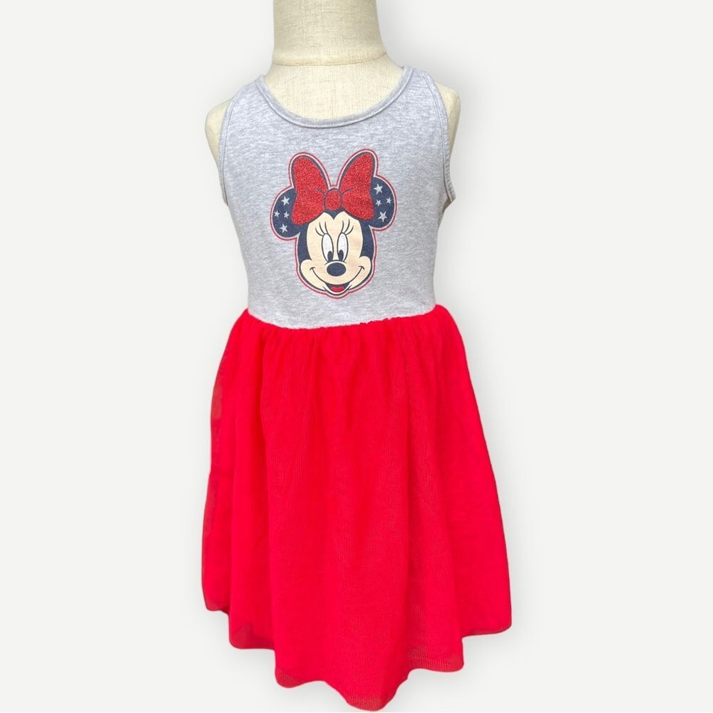 Disney & Jumping Beans Girls Sleeveless Minnie Mouse Tulle Graphic Dress. 4. 4T.